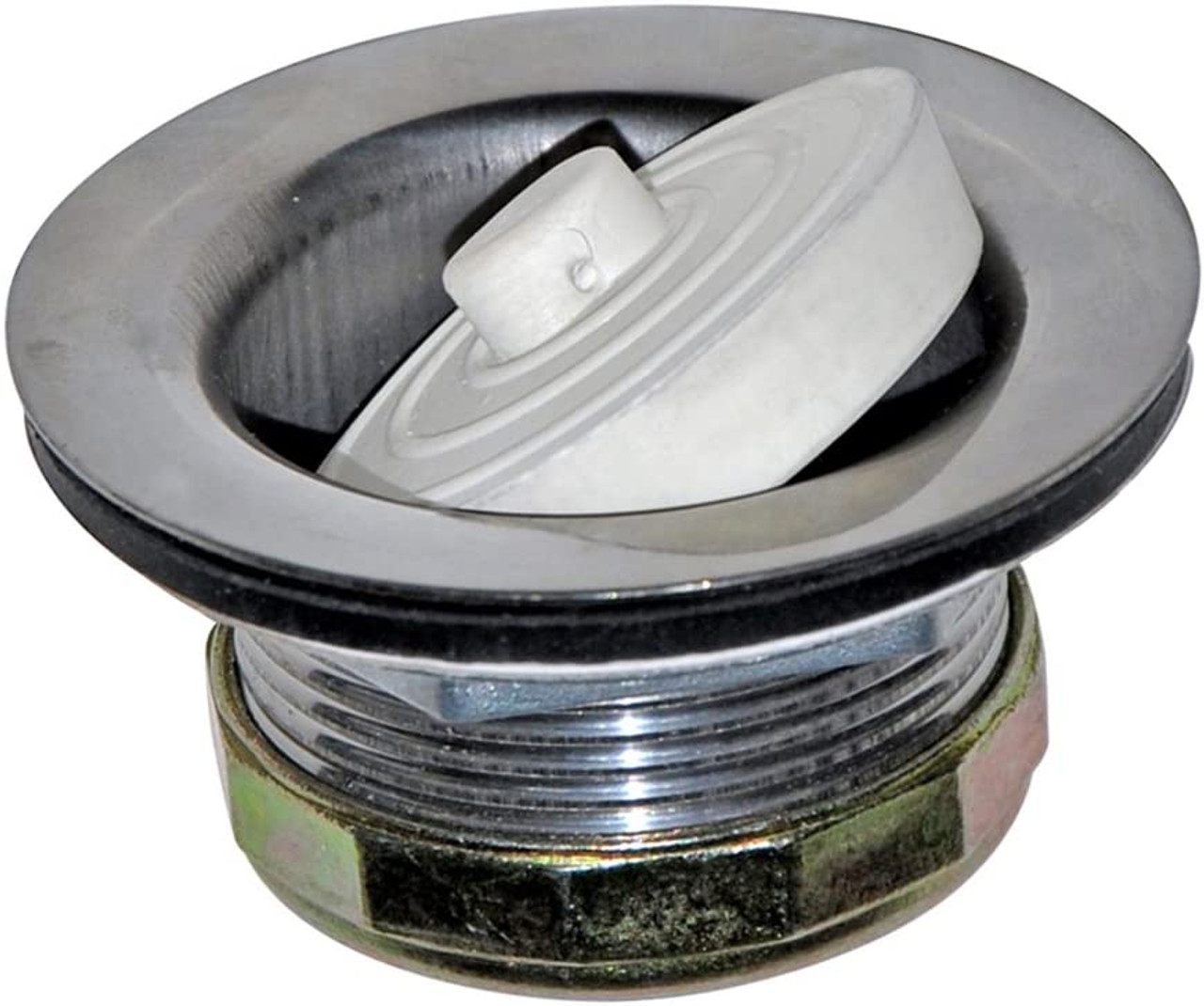 Mobile Home Bath Tub Drain 11/2 Stainless Steel w/ Rubber Stopper H